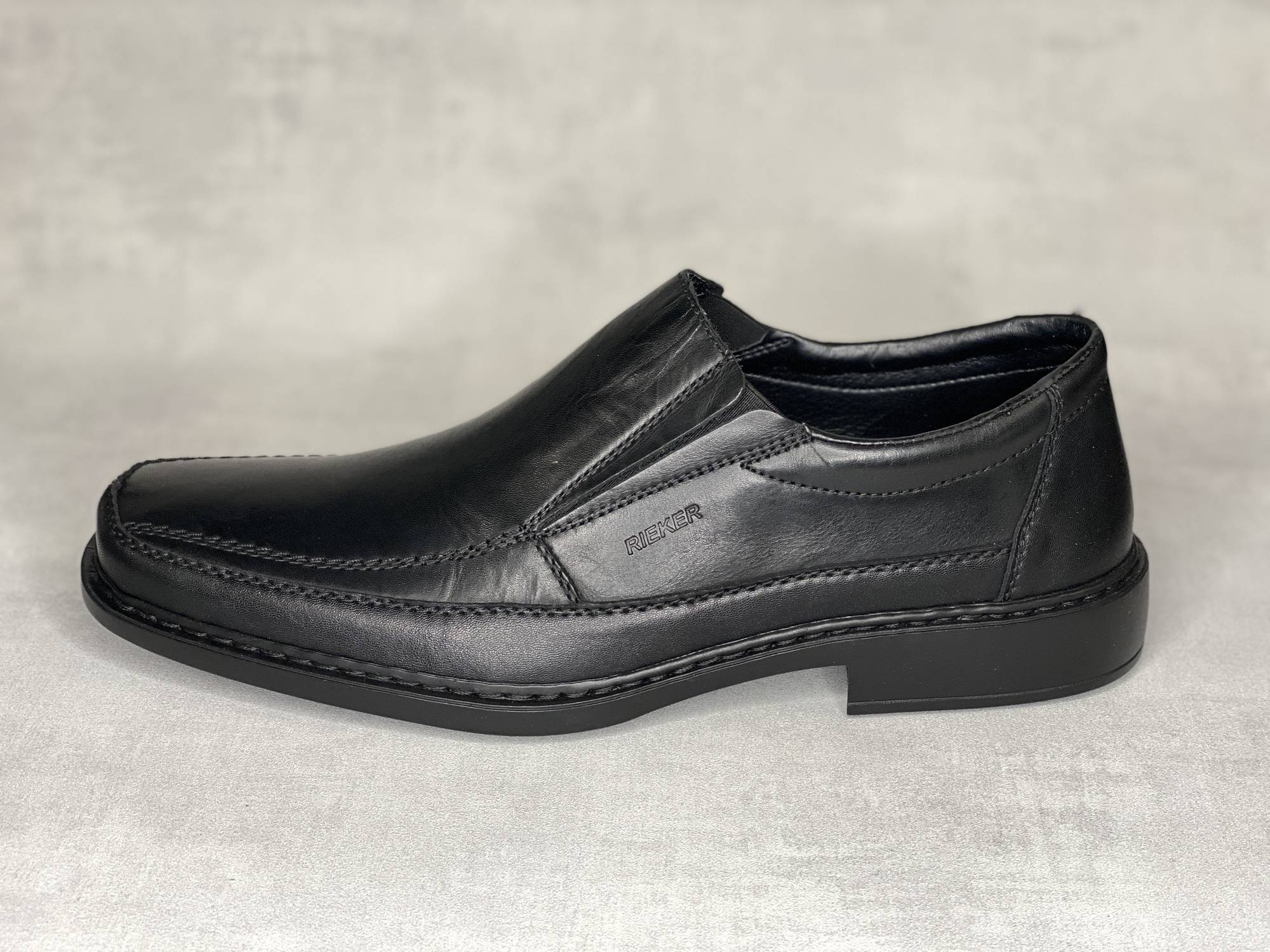 Mocassin Rieker Homme - Cuir Souple - Semelle Confort - Largeur H Pour Pieds Larges