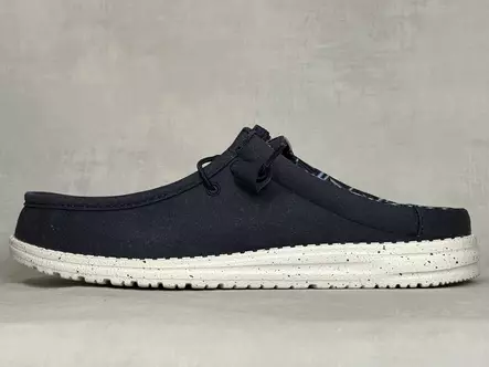 Hey Dude Wally Navy Slip Stretch Canvas - Miesten kangaskengät - 41293410 - 2