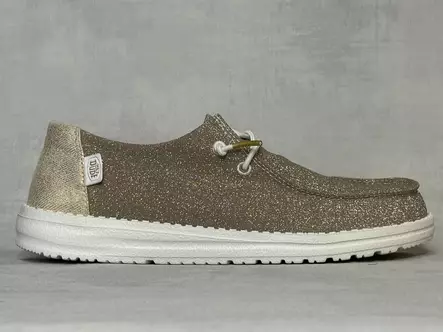 Hey Dude Wendy Gold Metallic sparkle - Naisten nauhalliset kävelykengät  - 41082710 - 2