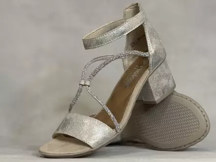 Rieker F 64654-40 korollinen sandaali - Naisten juhlasandaalit - 6465440 - 1