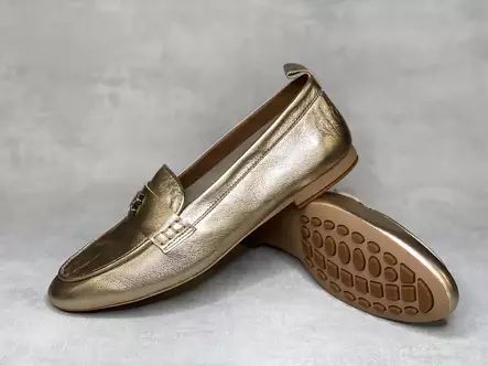 Tommy Hilfiger Leather Moccasin Gold - Naisten loaferit - FW08660 - 1