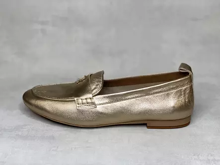 Tommy Hilfiger Leather Moccasin Gold - Naisten loaferit - FW08660 - 2