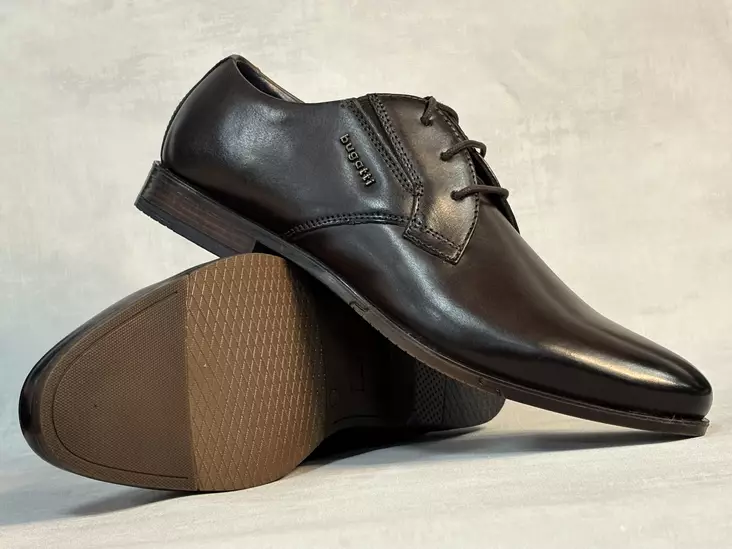 Bugatti AFY02 Tummanruskea pukukenkä - Miesten business kengät - 3110211006100 - 1