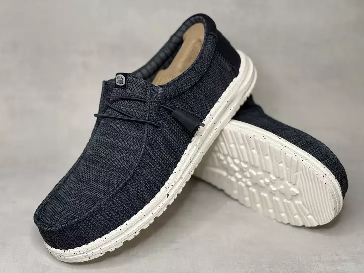 Hey Dude Wally Stretch Sox Navy - Miesten kangaskengät - 41898410 - 1