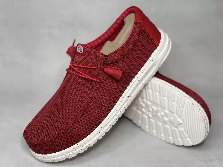 Hey Dude Wally Stretch Sox Red - Miesten kangaskengät - 41898610 - 1