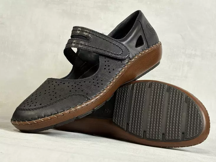 Rieker 44875-00 kävelykenkä - Naisten nauhattomat kävelykengät - 4487500 - 1