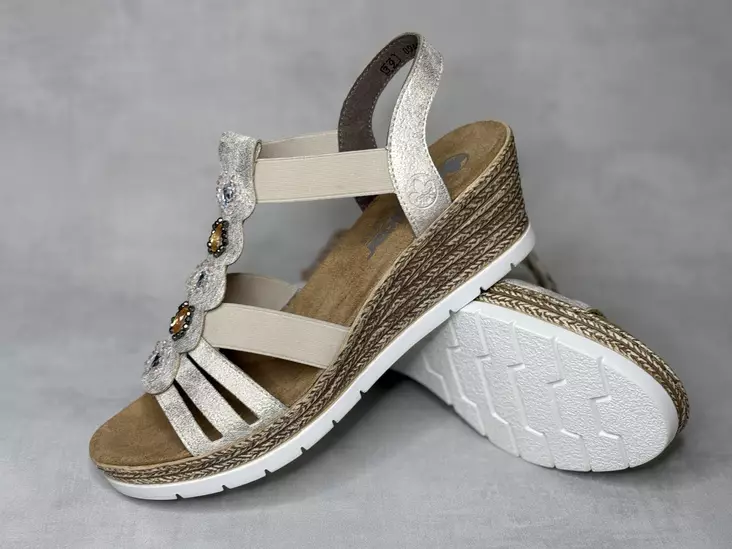 Rieker 619B2-60 kiilasandaali - Naisten arkisandaalit - 619B260 - 1