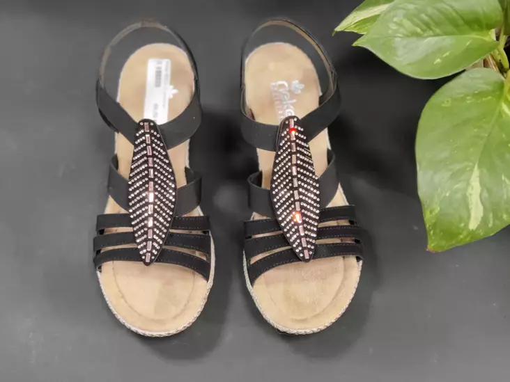 Rieker F½ 66526-00 korollinen sandaali - Naisten arkisandaalit - 6652600 - 1