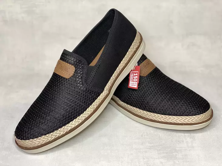 Rieker B2366-00 kävelykenkä - Miesten nauhattomat kävelykengät - B236600 - 1