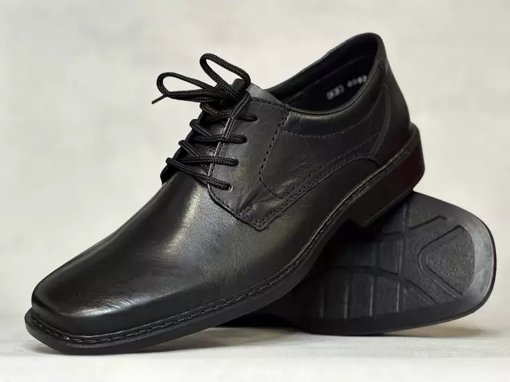 Rieker H B0800-00 Xtra wide puolikenkä - Miesten nauhalliset juhlakengät - B080000 - 1