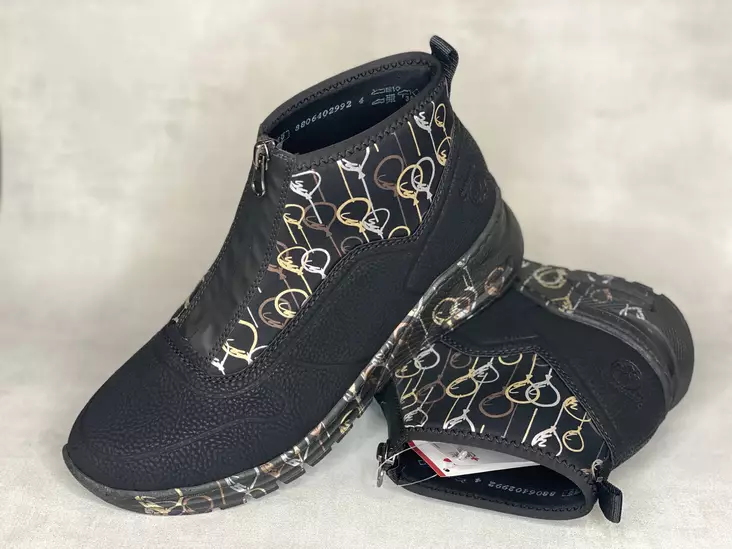 Rieker M4953-00 nilkkuri - Naisten nauhattomat kävelykengät - M495300 - 1