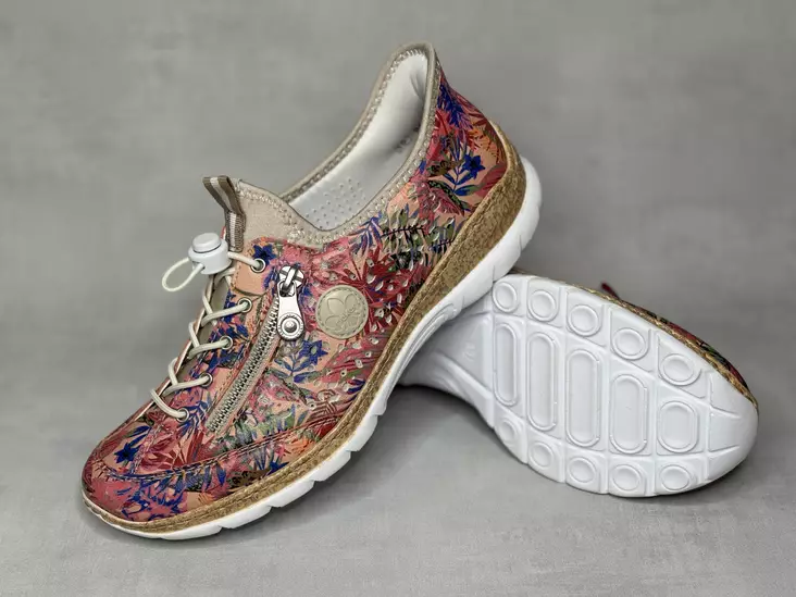 Rieker N42V0-90 kävelykenkä - Naisten nauhalliset kävelykengät - N42V390 - 1