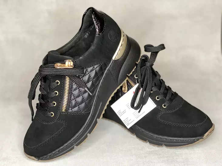 Rieker N6314-00 kiilalenkkari - Naisten nauhalliset kävelykengät  - N631400 - 1