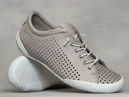 Andrea Conti Silvergrau nahkatennari - Naisten matalavartiset tennarit - 0345767111 - 1