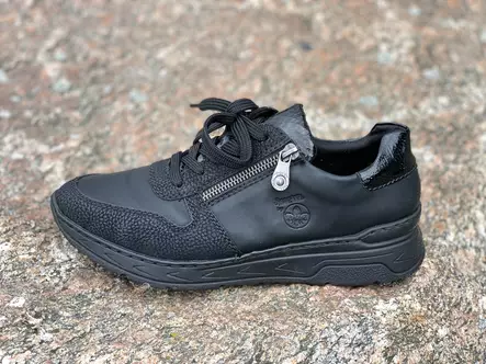 Sneaker by Rieker M0031-01 - Naisten nauhalliset kävelykengät - M003101 - 1