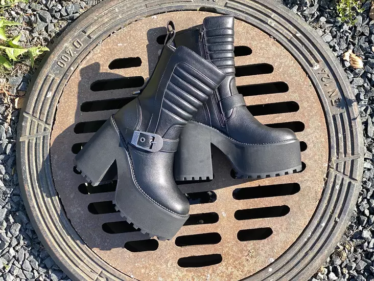 Buffalo Killah Bike Zip saappaat - Naisten korkeakorkoiset saappaat - 16223751 - 1