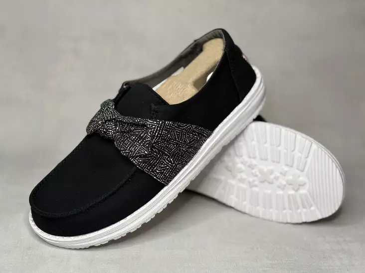 Hey Dude Wendy Bow Essentials - Naisten nauhalliset kävelykengät - 43715001 - 1