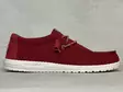 Hey Dude Wally Sport Mesh Dark Red - Miesten kangaskengät - 404036W2 - 3
