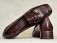 Tamaris 24316-43 552 Merlot Croco loafer - Naisten nauhattomat kävelykengät - 2431643552 - 5