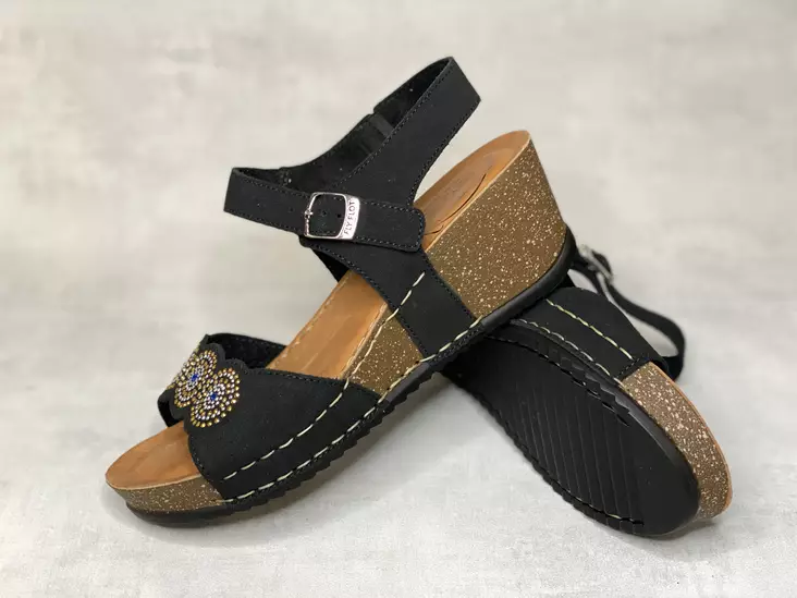 Fly Flot kiilapohjainen strassisandaali - Naisten arkisandaalit - 1525336122 - 1