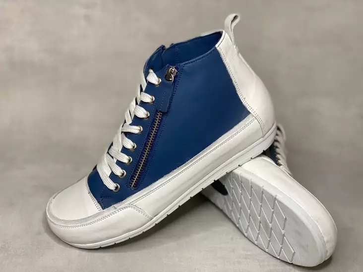 Andrea Conti 034591 nahkatennari - Naisten korkeavartiset tennarit - 03459100703 - 1