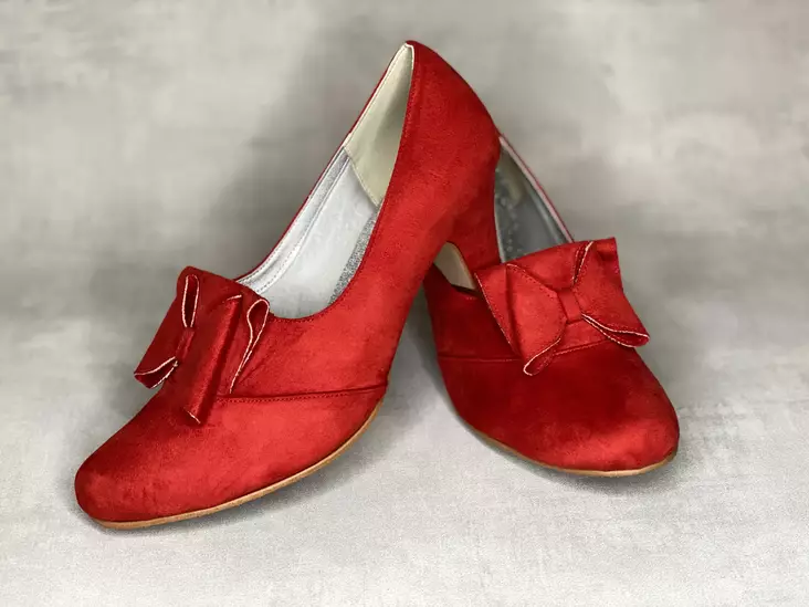 Chantana Red rusettikoristeinen avokas - Matalakorkoiset korkokengät - 919335795203 - 1