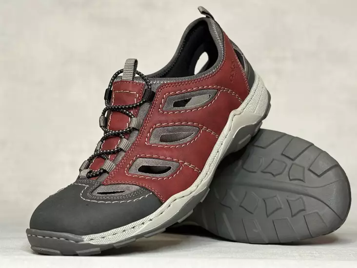 Rieker 08065-33 kävelykenkä - Miesten nauhalliset kävelykengät - 0806533 - 1