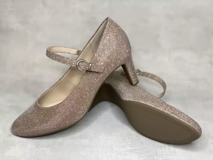 Gabor kultainen glitter korkokenkä - Klassiset avokkaat - 4141164 - 1