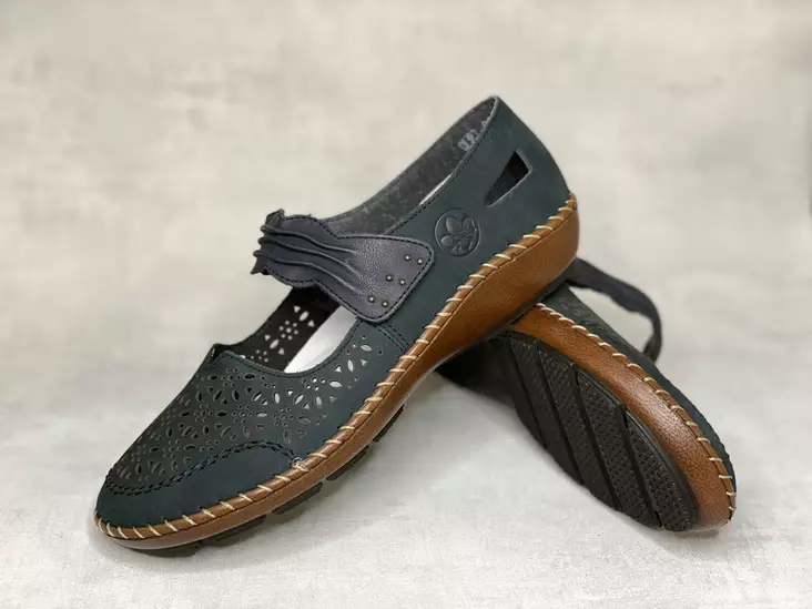 Rieker 44896-14 kesäkenkä tarralla - Naisten nauhattomat kävelykengät - 4489614 - 1