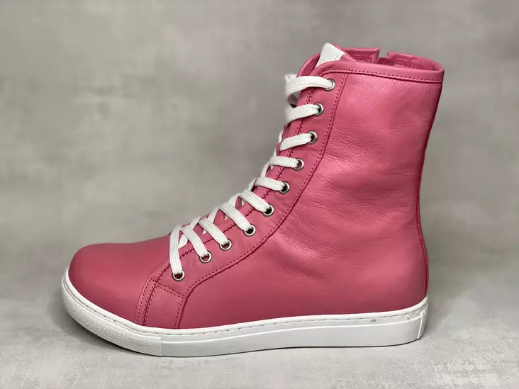 Andrea Conti 0345936 nahkatennari - Naisten korkeavartiset tennarit - 0345936455 - 1