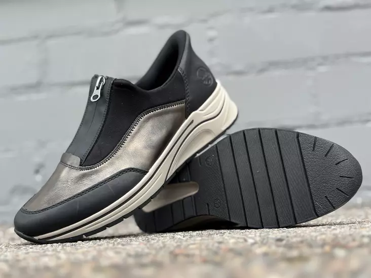 Rieker N9553-25 kiilalenkkari - Naisten nauhattomat kävelykengät - N955325 - 1