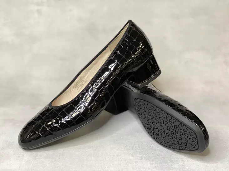 Ara H krokolakeri korkokenkä - Matalakorkoiset korkokengät - 121183826 - 1