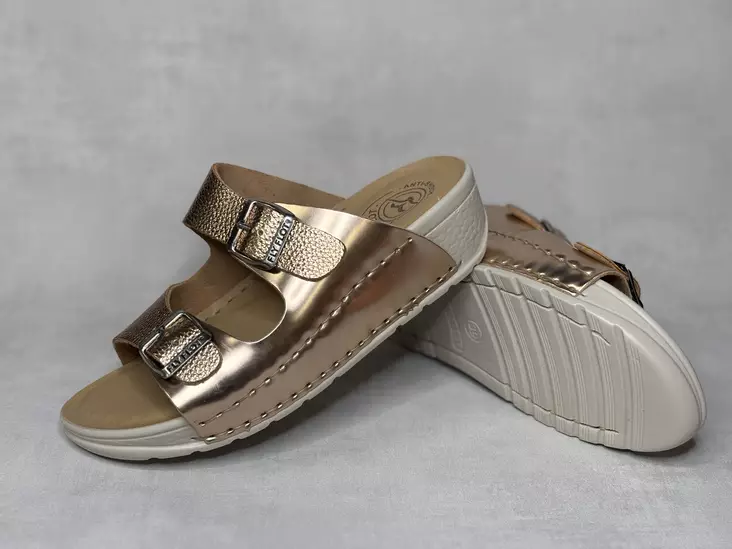 Fly Flot Dark Gold sandaali - Naisten arkisandaalit - 35253867 - 1