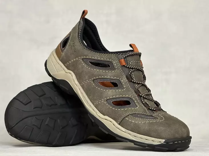 Rieker G 08065-29 kävelykenkä - Miesten nauhattomat kävelykengät - 0806529 - 1