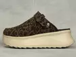 Hey Dude Delray Clog Suede Brown Leopard - Naisten nauhalliset kävelykengät  - 442592GA - 2