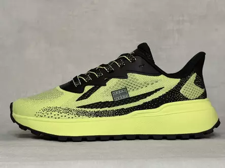Tommy Jeans Sporty Knit Runner Lime Blac - Naisten matalavartiset tennarit - EN02962LB - 2