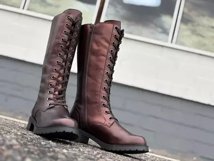 Vintro Lotta Vintage Bronz nahkasaappaat - Naisten klassiset saappaat - 107MVB - 1