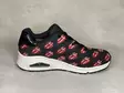 Skechers 177964 Uno Say it Loud - Naisten matalavartiset tennarit - 177964BKRD - 3