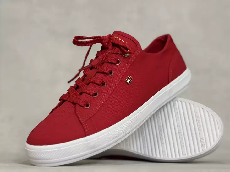 Tommy Hilfiger Foxing Sneaker Canvas - Naisten matalavartiset tennarit - 09170XLG - 1