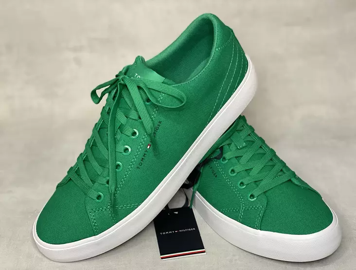 Tommy Hilfiger L4B Vulc Low Canvas - Miesten matalavartiset tennarit - FM04882VI - 1