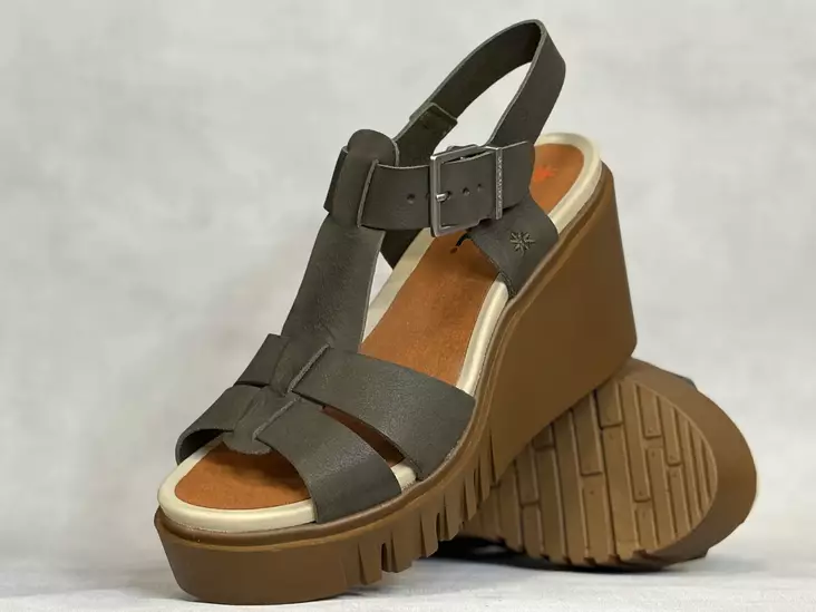 Art 2084 Catania Roma Kaki sandaali - Kiilakorkokengät - A2084K - 1