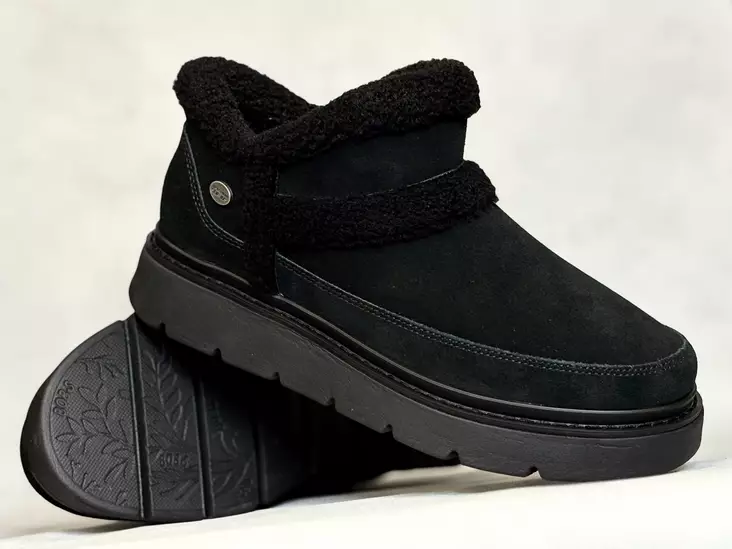 Skechers 114895/BBK talvikenkä - Naisten nauhattomat kävelykengät - 114895BBK - 1