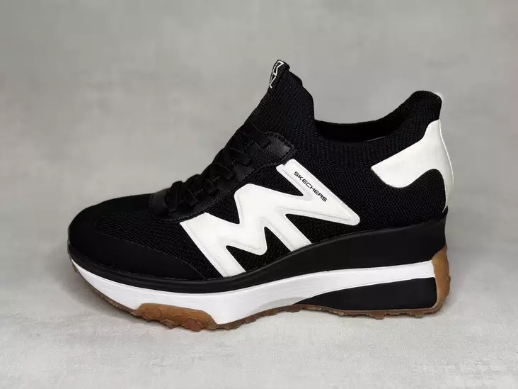 Skechers 177741BLK Upper Cut Neon Wedge - Naisten matalavartiset tennarit - 177741BLK - 1