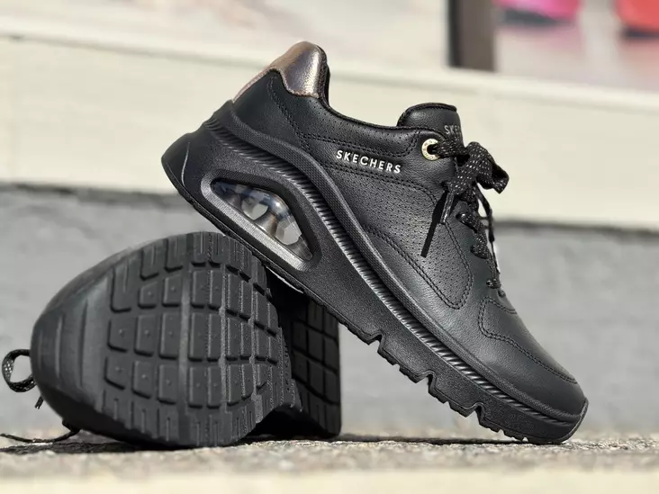 Skechers 17776BBK Uno Icon Idolized Air - Naisten matalavartiset tennarit - 177767BBK - 1