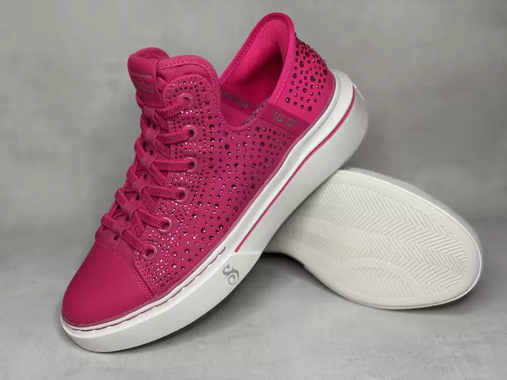 Skechers 186005PNK Snop One Rhine-Stoned - Naisten matalavartiset tennarit - 186005PNK - 1