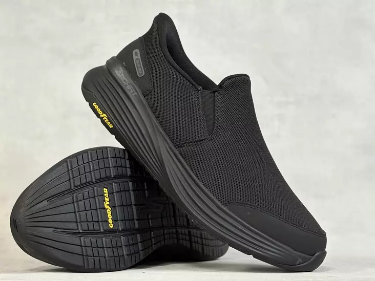 Skechers 217000BBK Go Walk Stability - Miesten nauhattomat kävelykengät - 217000BBK - 1