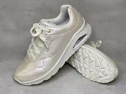 Skechers 177126WHPL Uno Pearlized - Naisten matalavartiset tennarit - 177126WHPL - 1