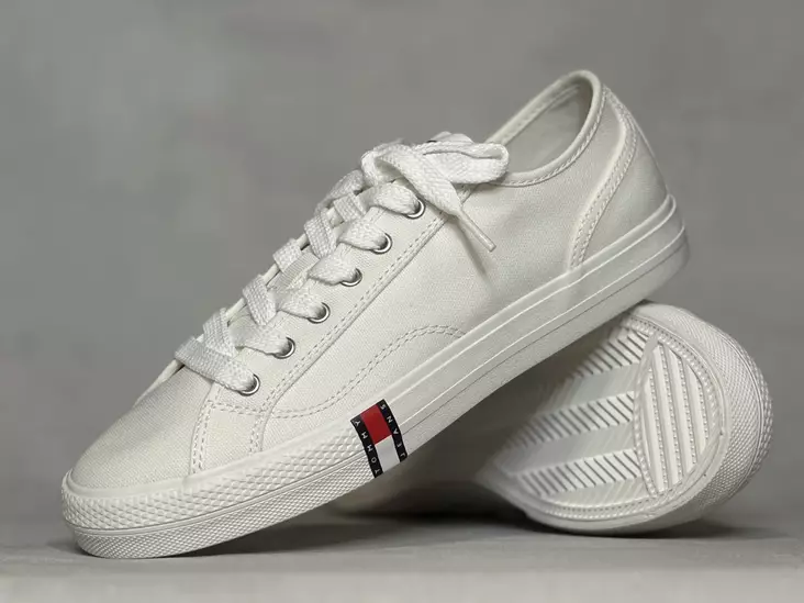 Tommy Jeans Archive Y2K Ecru - Naisten matalavartiset tennarit - 02956YBL - 1