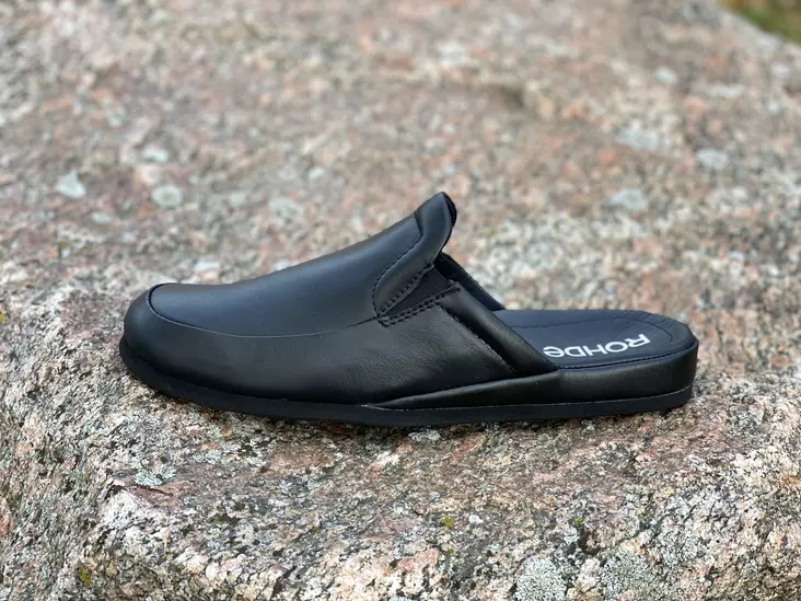 Rohde 6607 musta aamutossu - Miesten arkisandaalit - 6607M - 1