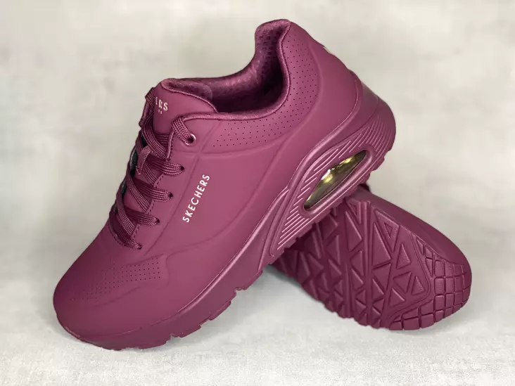 Skechers 73690PLUM Uno Stand On Air - Naisten matalavartiset tennarit - 73690PLUM - 1